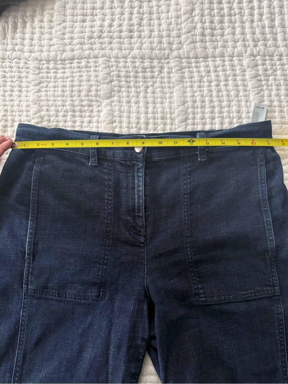 Eileen Fisher Lantern Jeans Dark Navy - Picture 5 of 9